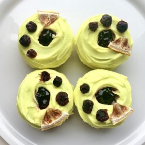 Lemon Blueberry Vegan Gluten-Free Baked Doughnuts