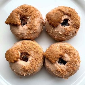 Biscoffery vegan gluten-free baked doughnut