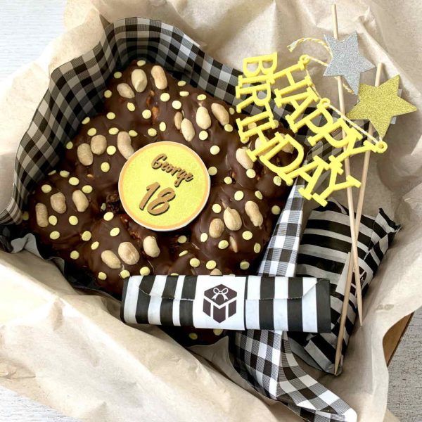 Flapjack loaded slab kit box birthday vegan gluten-free treats postal party