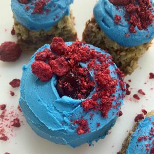 Blue Raspberry Doughnut fathers day vegan gluten-free treats