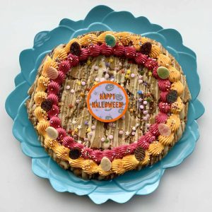 Happy Halloween giant cookie vegan gluten free treats